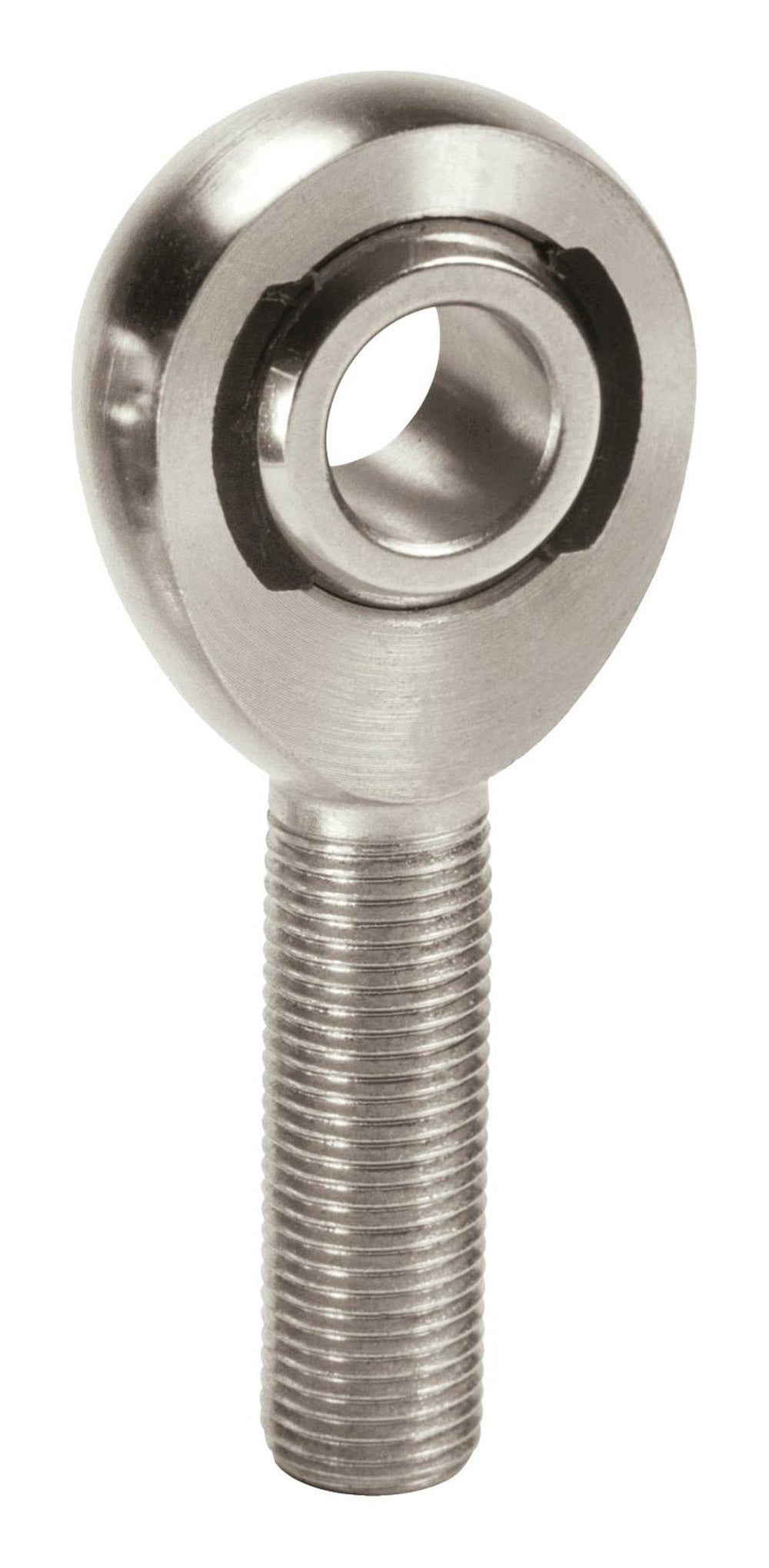 Rod End, EXM Series, Spherical, 3/8 in Bore, 3/8-24 in Male Thread, PTFE Lined, Steel, Zinc Oxide